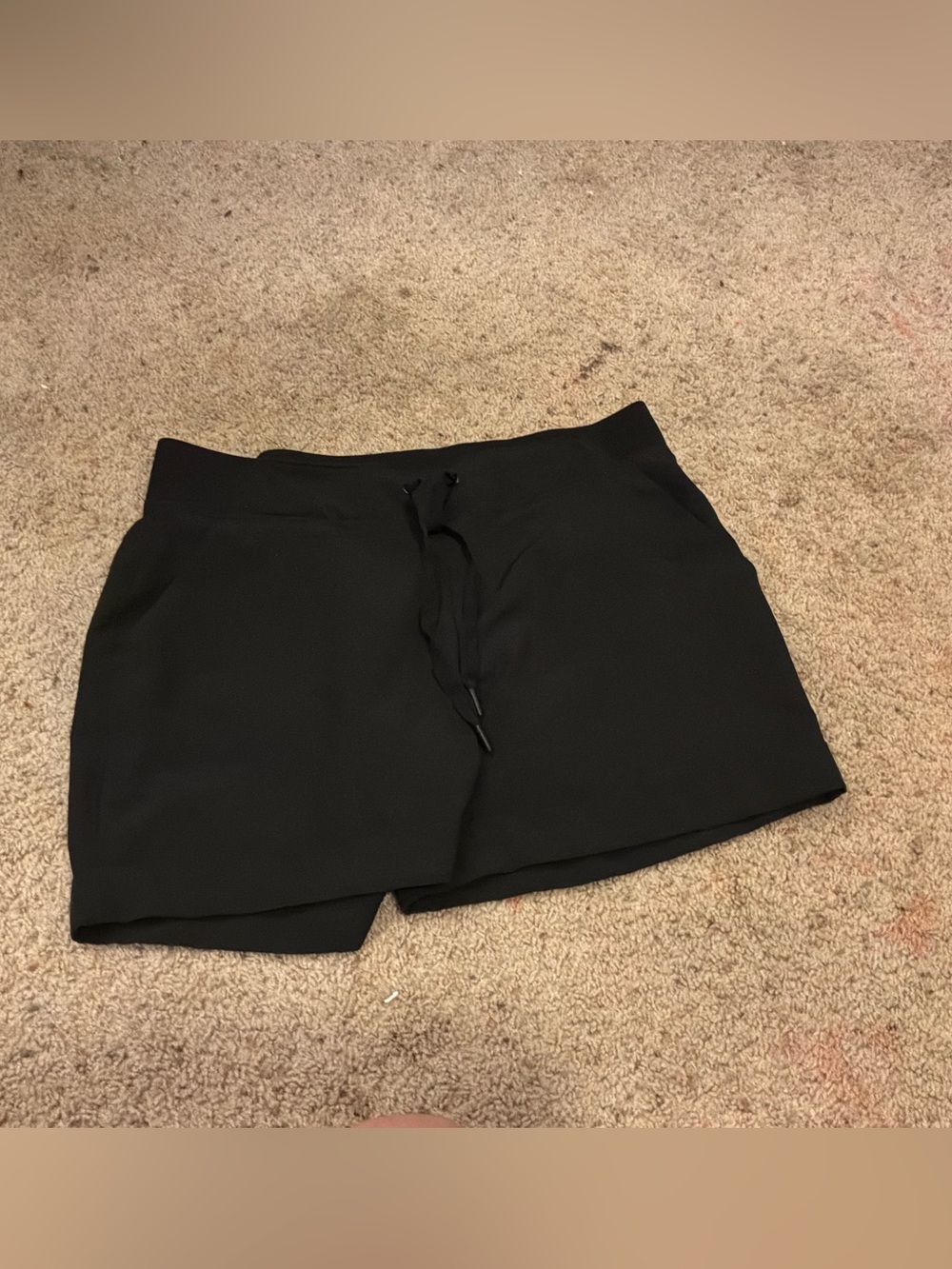 aerie Black Athletic Drawstring Shorts